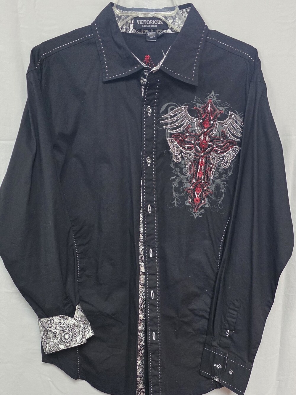 Victorious Los Angeles Button Down Dress Shirt